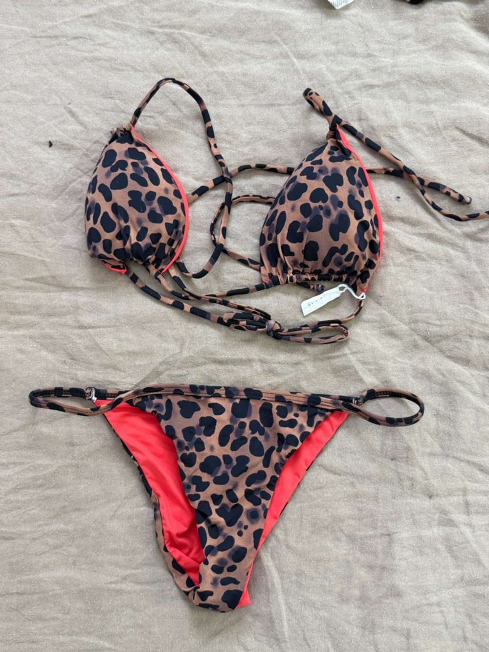 San Lorenzo Leopard Print reversible Bikini